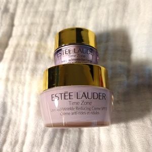 NEW Estee Lauder Time Zone Line & Wrinkle Reducing Creme SPF 15 (.5 oz & .17 oz)
